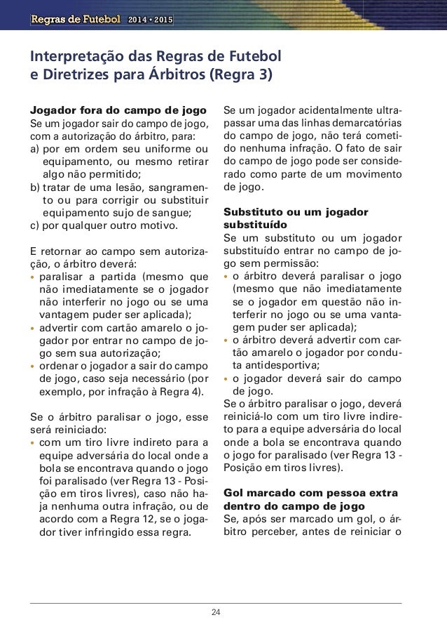 Regras Fifa Futebol Regras Fifa Futebol
