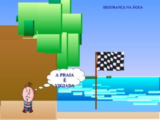 SEGURANÇA NA ÁGUA




A PRAIA
   É
VIGIADA
 