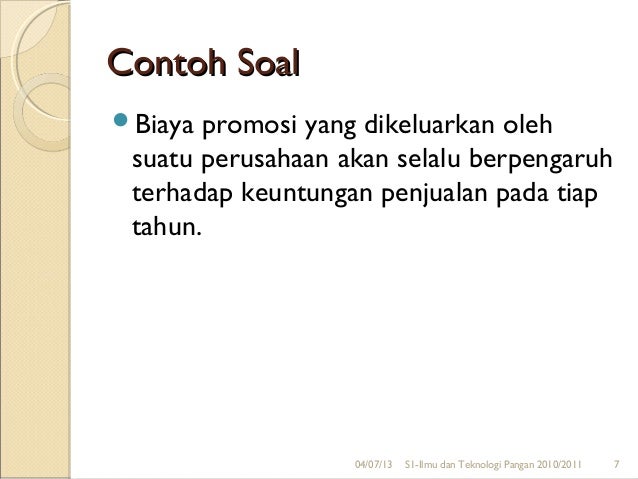ITP UNS SEMESTER 2 Regresi dan korelasi linier 1