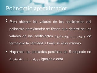 Polinomio aproximador
•
 