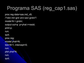 Sas Proc Reg Example Regressao linear multipla | PPT