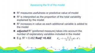 Regression Analysis R2 Regression analysis in R | PPTX