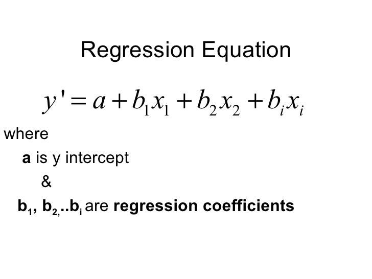 economics simple linear regression equation