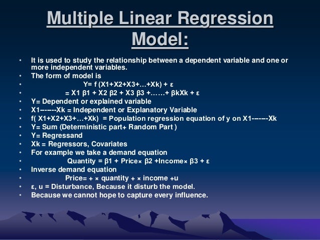 Regression analysis