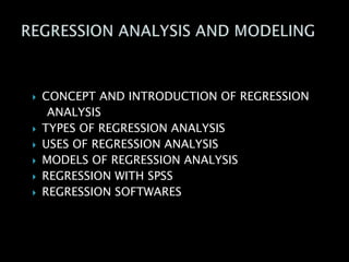 Regression analysis | PPTX