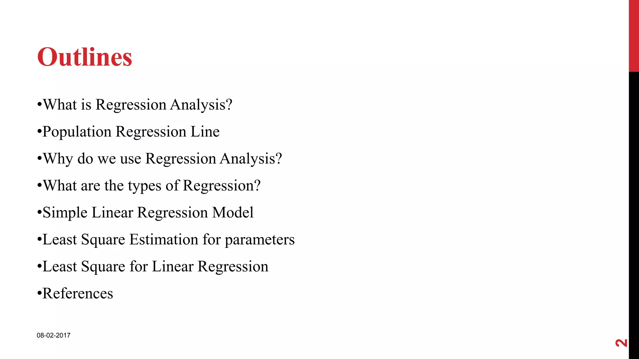 Basics of regression analysis ppt