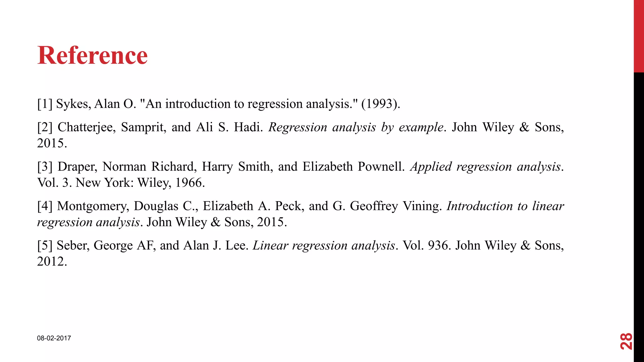 Basics of regression analysis ppt