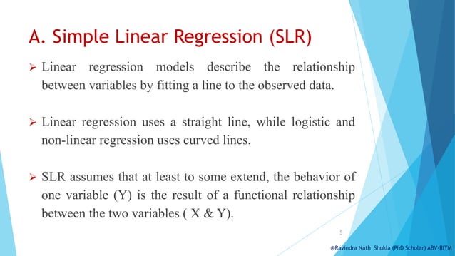 Regression analysis: Simple Linear Regression Multiple Linear ...