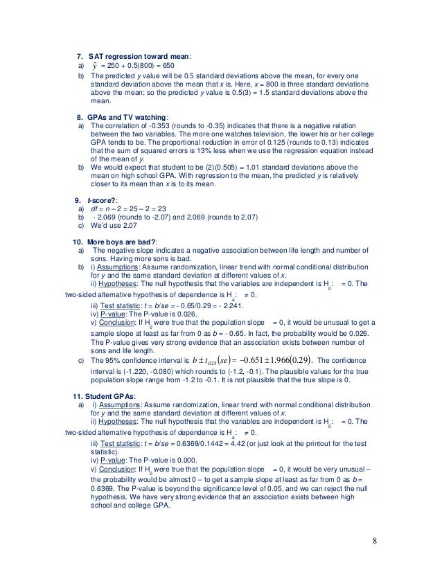 Regression homework help