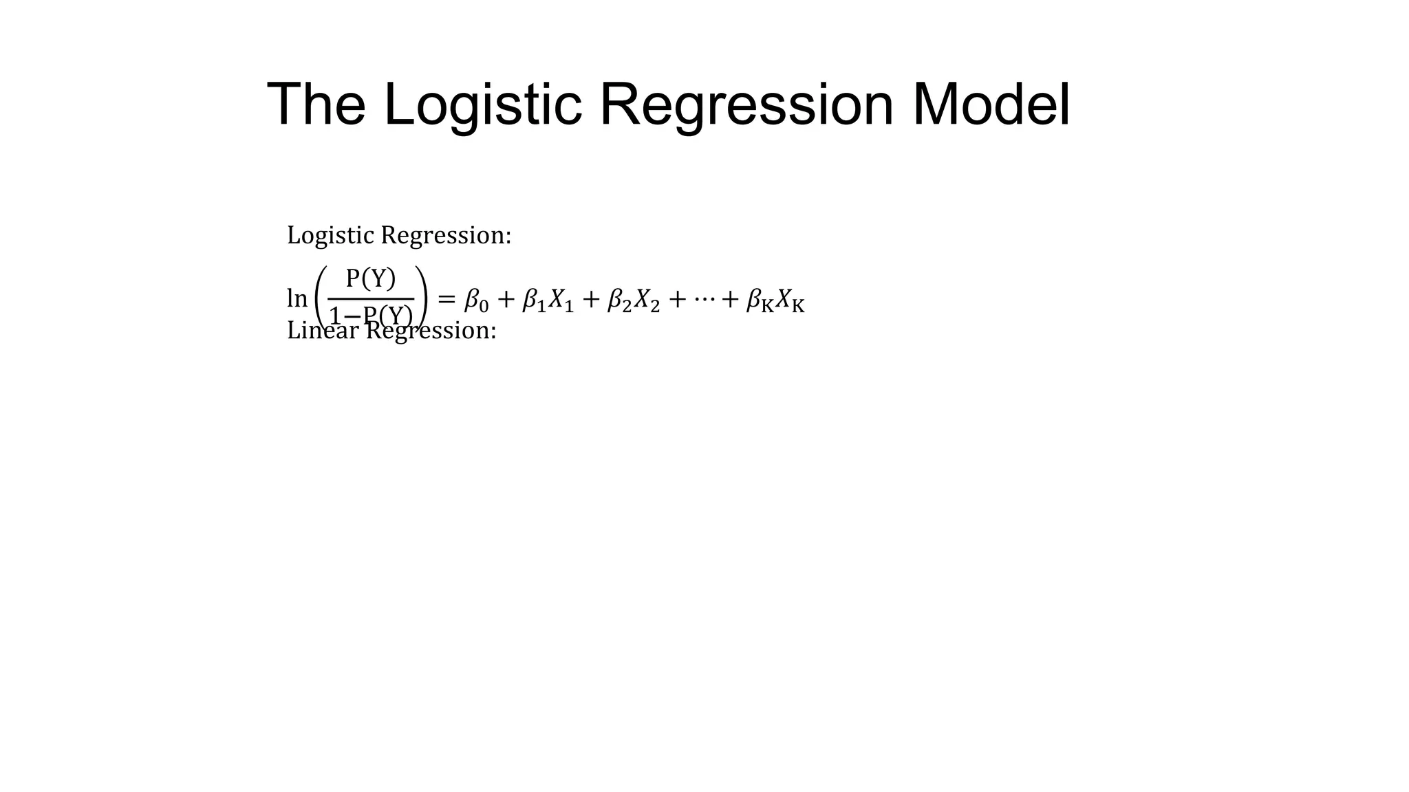 Linear Regression and Logistic Regression in ML | PPTX
