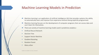 Regression and Artificial Neural Network in R | PPTX