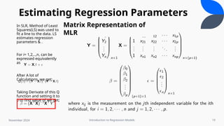 An Introduction to Regression Models: Linear and Logistic approaches | PPTX