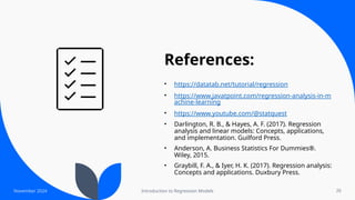An Introduction to Regression Models: Linear and Logistic approaches | PPTX