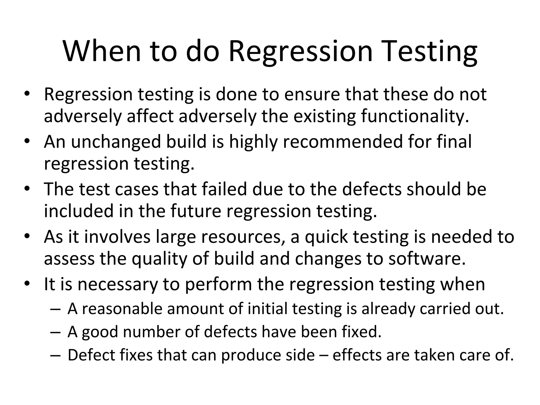 Regression testing | PPT
