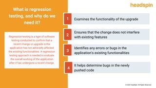 Regression Testing - A Complete Guide | PPT