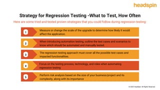 Regression Testing - A Complete Guide | PPT