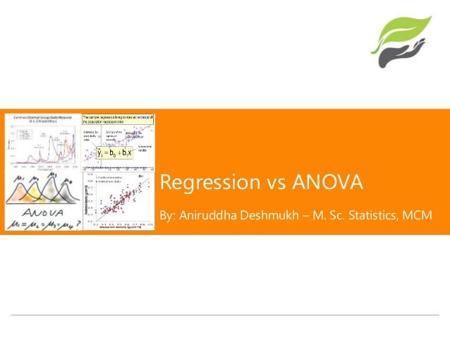 Regression Vs Anova