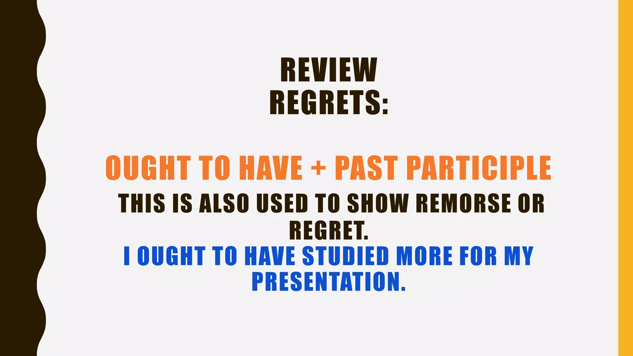 Regrets and examples | PPTX
