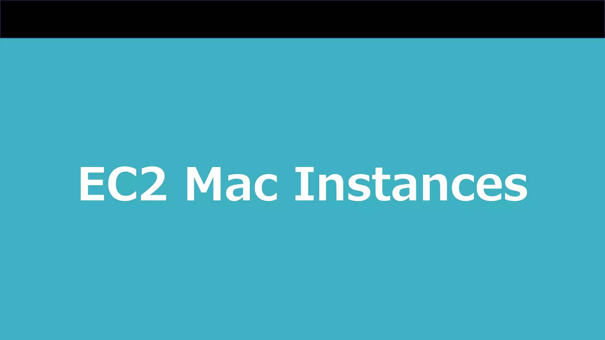 EC2 Mac Instances
 