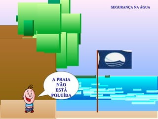 SEGURANÇA NA ÁGUA A PRAIA NÃO ESTÁ POLUÍDA 