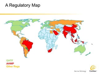 A Regulatory Map
GHTF
AHWP
Other Regs
 