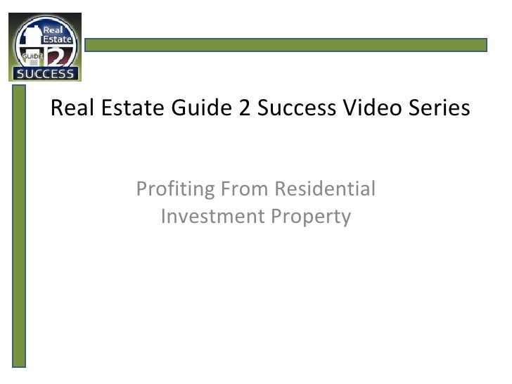Real Estate Guide 2 Success Video Series Profiting From Residential…