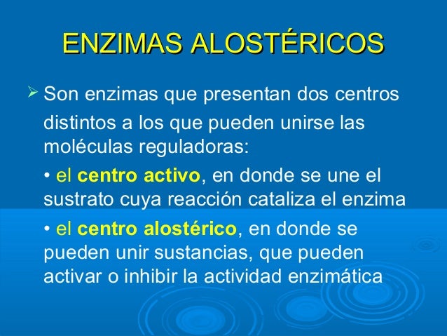 Regulación alostérica