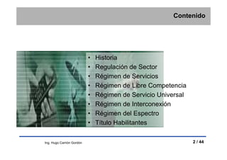 Regulacion Telecomunicaciones