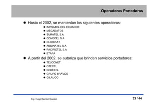 Regulacion Telecomunicaciones