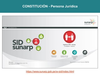 Registro Tributario - SUNAT
PERSONA JURÍDICA
 