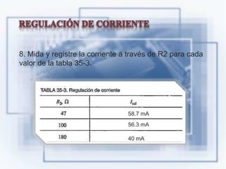 8. Mida y registre la corriente a través de R2 para cada
valor de la tabla 35-3.




                                 58.7...