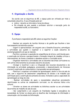 Regulamento  Interno