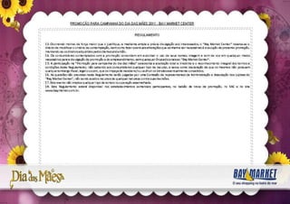 Regulamento da promoção dia das mães