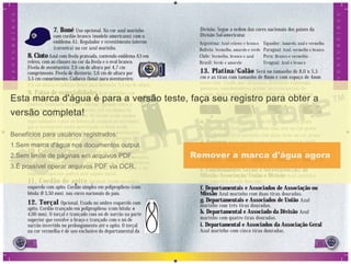 18 19
7. Boné Uso opcional. Na cor azul marinho
com cordão branco (modelo americano) com o
emblema A1. Regulador e revestimento interno
(carneira) na cor azul marinho.
8. Cinto Azul com ﬁvela prateada, contendo emblema A3 em
relevo, com as classes na cor da ﬁvela e o oval branco.
Fivela de aventureiro: 2,6 cm de altura por 4,7 cm
comprimento. Fivela de diretoria: 3,6 cm de altura por
5,5 cm comprimento. Cadarço (lona) para aventureiro:
2,5 cm altura, e cadarço (lona) para diretoria: 3,4 cm de altura.
9. Faixa de especialidades Azul marinho com
Emblema A2 grande para aventureiros e L A1 para
Líderes, localizado na parte inferior, apoiado sobre a
cocha esquerda. Na parte superior, a 6 cm abaixo do
ombro, o nome do aventureiro. Na frente serão usadas
especialidades e pins ou botons de eventos ou atividades
que o aventureiro tenha participado, e atrás serão
usados trunfos especíﬁcos de eventos, que o aventureiro
também tenha participado. Os trunfos são entregues pelo
patrocinador do evento.
10. Calçados e meias Sapatos pretos baixos ou tênis
pretos sem detalhes coloridos. Meias pretas para os meninos,
para as meninas e senhoras, meias brancas ¾. Para diretoria
feminina poderão ser usadas meias ﬁnas na cor da pele e em
reuniões especiais poderá usar sapato social.
11. Cordão de apito Opcional. Usado no ombro
esquerdo com apito. Cordão simples em polipropileno (com
bitola: Ø 3,50 mm). nas cores nacionais do país.
12. Torçal Opcional. Usado no ombro esquerdo com
apito. Cordão trançado em polipropileno (com bitola: ø
4,00 mm). O torçal é trançado com nó de surrão na parte
superior que envolve o braço e trançado com o nó de
surrão invertido no prolongamento até o apito. O torçal
na cor vermelha é de uso exclusivo do departamental da
Divisão. Segue a ordem das cores nacionais dos países da
Divisão Sul-americana:
13. Platina/Galão Será no tamanho de 8,0 x 5,5
cm e as tiras com tamanho de 8mm e com espaço de 4mm
entre elas. Usado por: diretores, distritais, regionais,
pastores, coordenadores gerais, secretários(as) de
campo, departamentais e associados com as seguintes
características:
a. Diretores Azul marinho com A3 vazado na cor prata.
b. Distritais Azul marinho com uma tira na cor prata.
c. Regionais Azul marinho com duas tiras na cor prata.
d. Pastores Azul marinho com o logotipo oﬁcial da IASD
bordado na cor dourada.
e. Coordenadores Gerais e Secretários(as) de
Missão/Associação/União e Divisão Azul marinho
com uma tira na cor dourada.
f. Departamentais e Associados de Associação ou
Missão Azul marinho com duas tiras douradas.
g. Departamentais e Associados de União Azul
marinho com três tiras douradas.
h. Departamental e Associado da Divisão Azul
marinho com quatro tiras douradas.
i. Departamental e Associados da Associação Geral
Azul marinho com cinco tiras douradas.
11 9999
AVENTUREIROS
AVENTUREIROS
Argentina: Azul celeste e branco
Bolívia: Vermelho, amarelo e verde
Chile: Vermelho, branco e azul
Brasil: Verde e amarelo
Equador: Amarelo, azul e vermelho
Paraguai: Azul, vermelho e branco
Peru: Branco e vermelho
Uruguai: Azul e branco
 