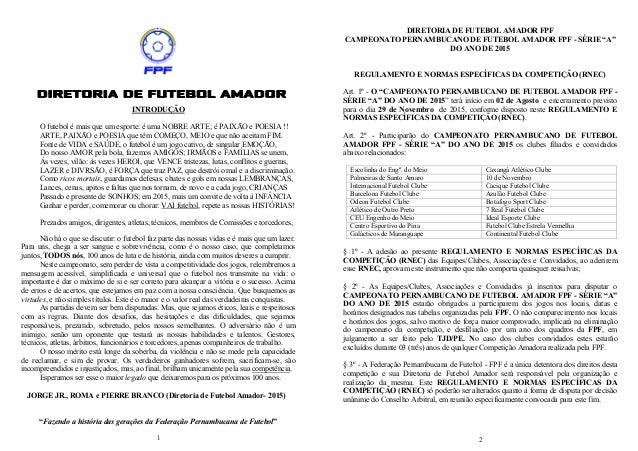 Video porno velhas brasileiras Regulamento de campeonato de futebol amador