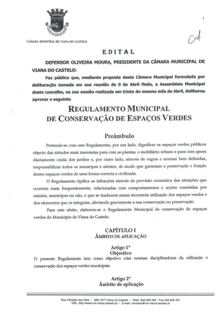Regulamento municipal de_conservacao_de_espacos_verdes_aprovado_em_9_de_abril_de_2003
