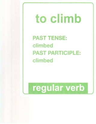 Regular verbs