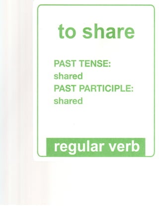 Regular verbs