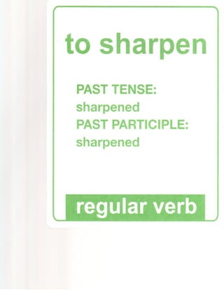 Regular verbs