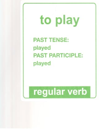 Regular verbs