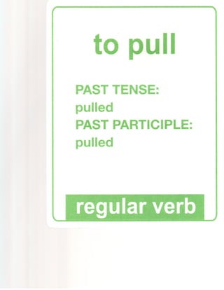 Regular verbs