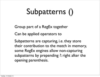 Regular Expressions 101 | PDF