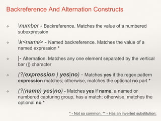 Regular expressions | PPTX