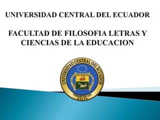 Regular and irregular verbs Universidad Central del Ecuador Escuela de Idiomas Almeida Jorge