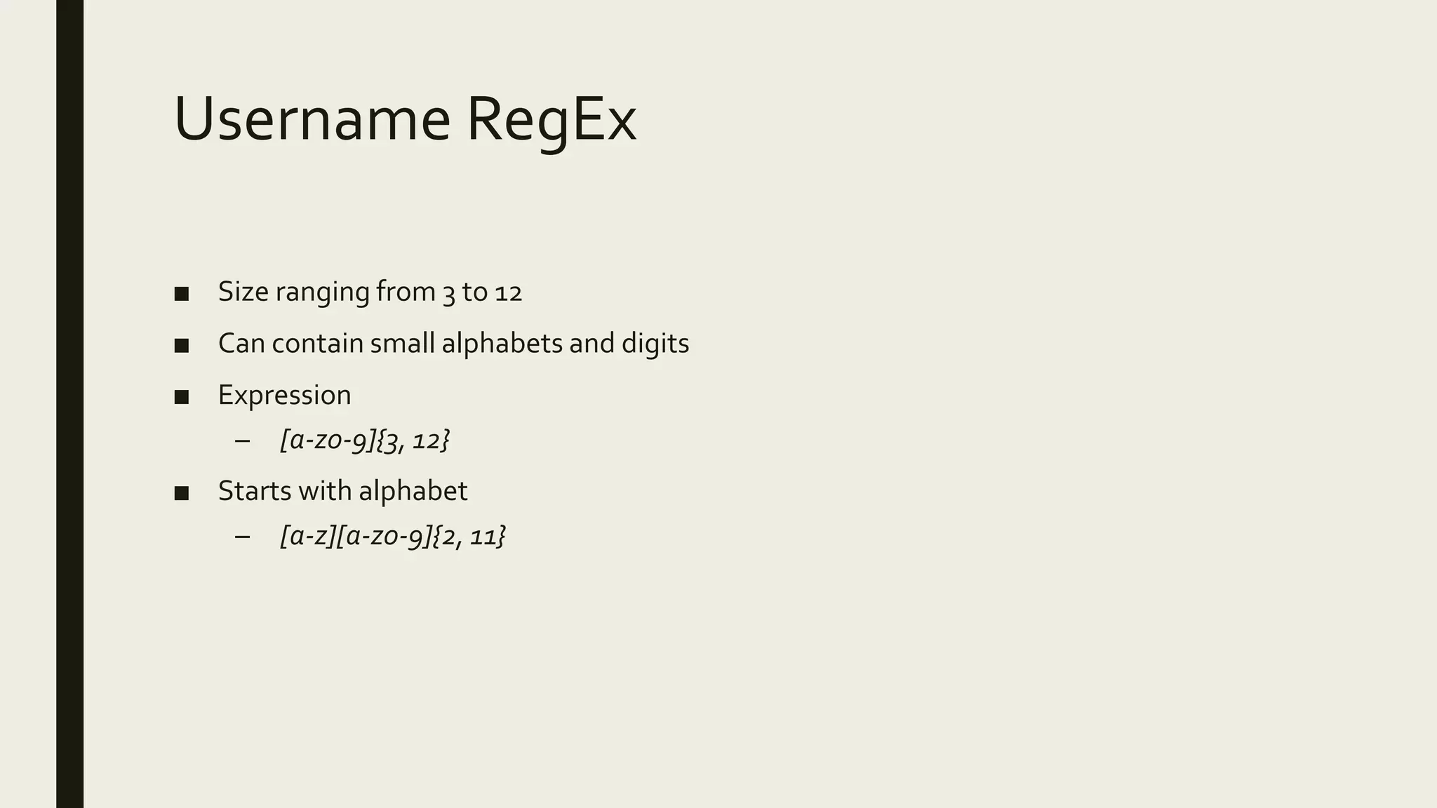 Regular Expression | PPT