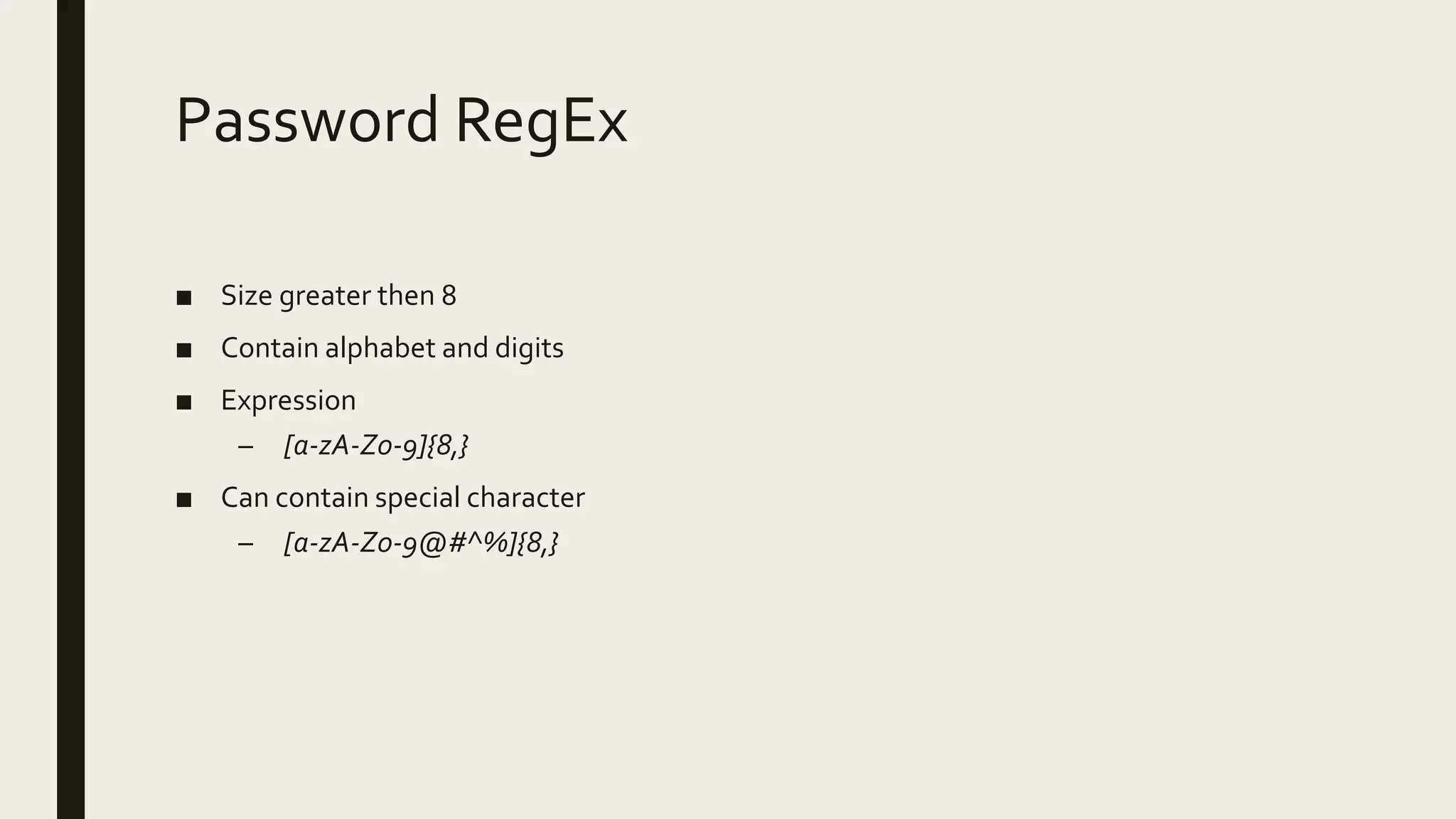 Regular Expression | PPT