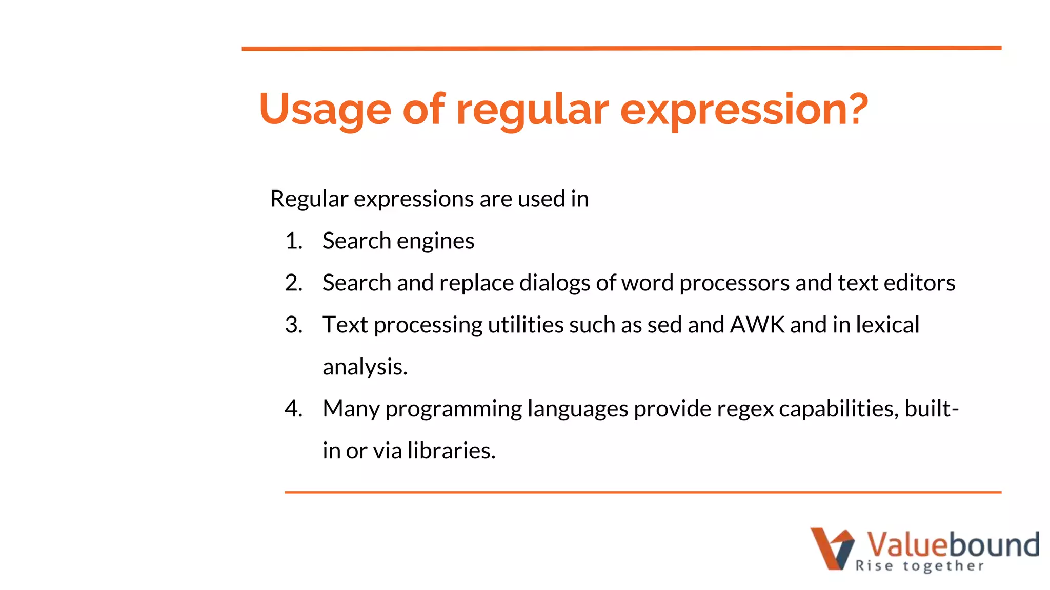 Regular Expression | PPTX