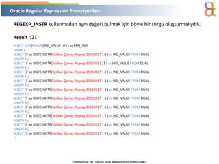 Regular Expression on Oracle | PPT