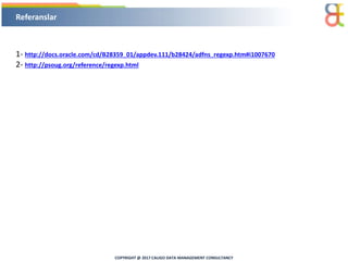 Regular Expression on Oracle | PPT