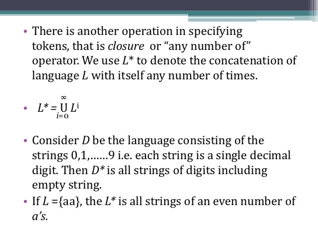 Regular expression (compiler)